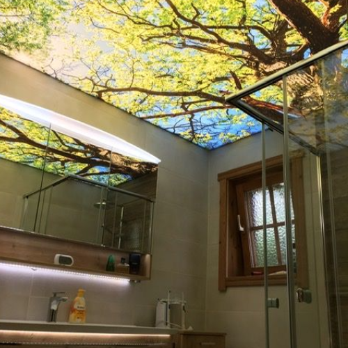 TEXTILE BATHROOM STRETCH CEILING